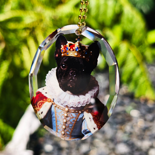 GUGUGU Custom Pet Portrait Gemstone Acrylic Charm