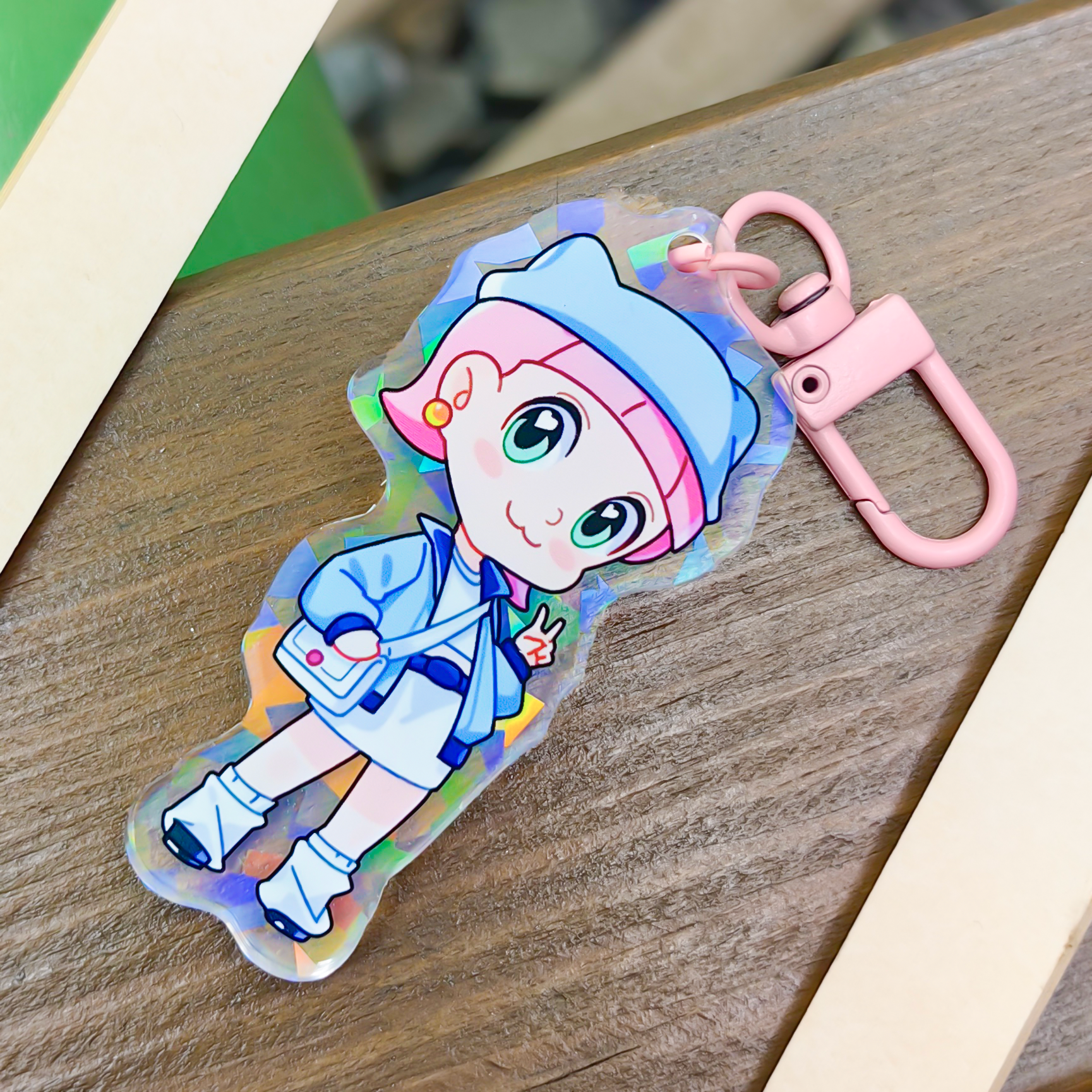 GUGUGU Custom Acrylic Key Chain broken glass1