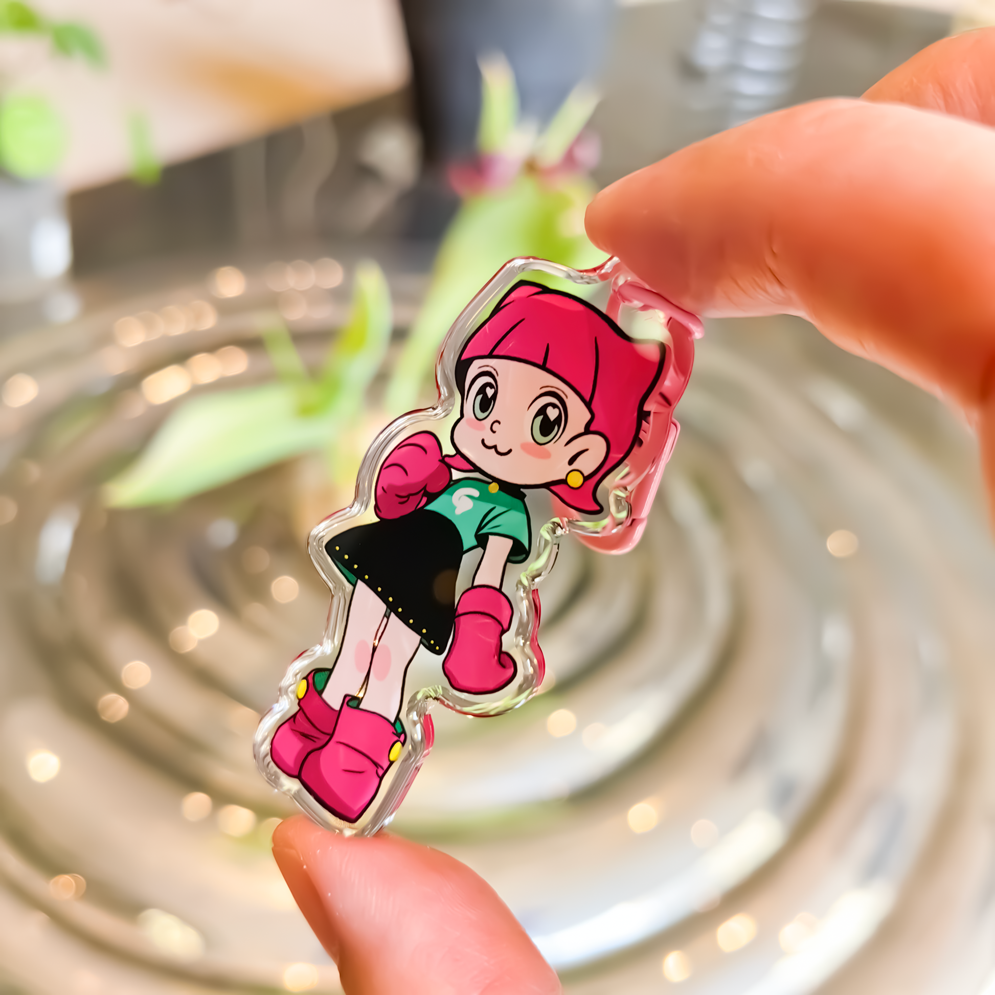 GUGUGU Custom Clear Acrylic Keychains