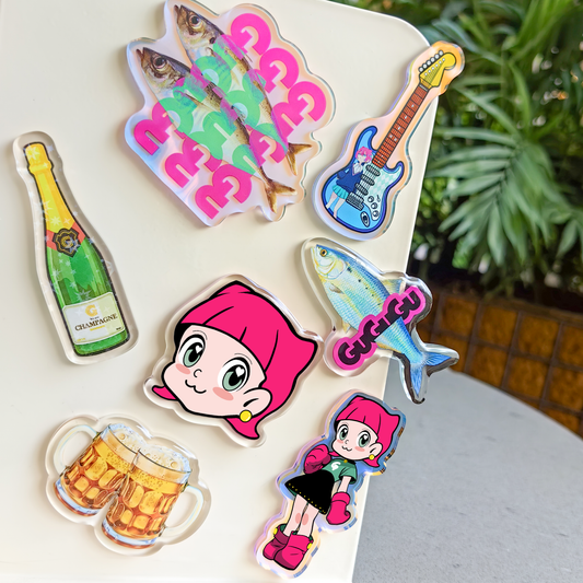 Custom Clear Acrylic Fridge Magnets