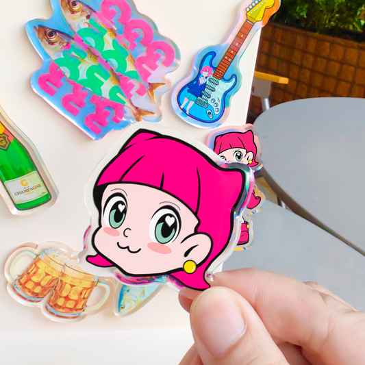 Custom Clear Acrylic Fridge Magnets