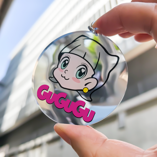 GUGUGU Custom Mirror Acrylic Keychains/Charms