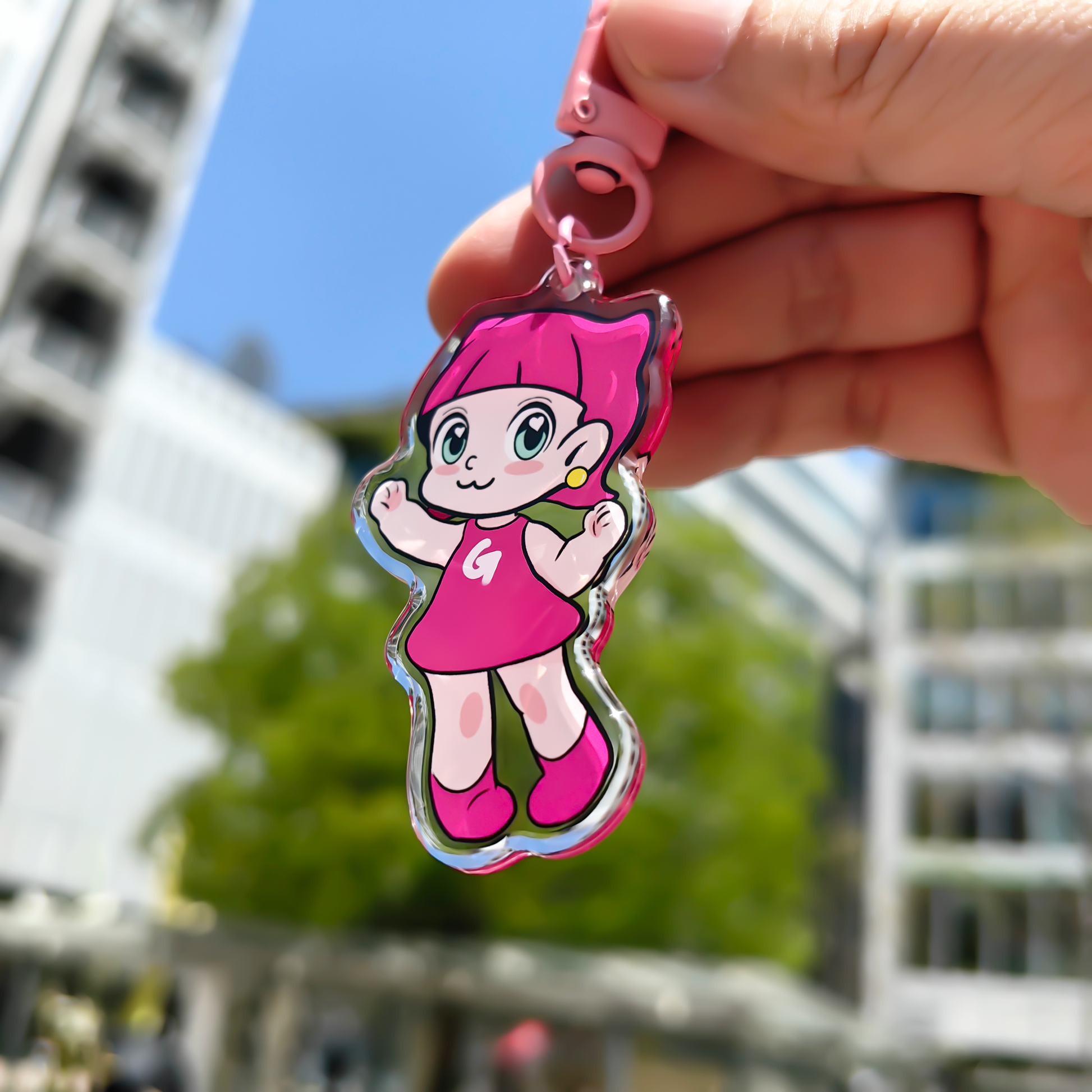 GUGUGU Custom Crystal Acrylic Keychains/Charms