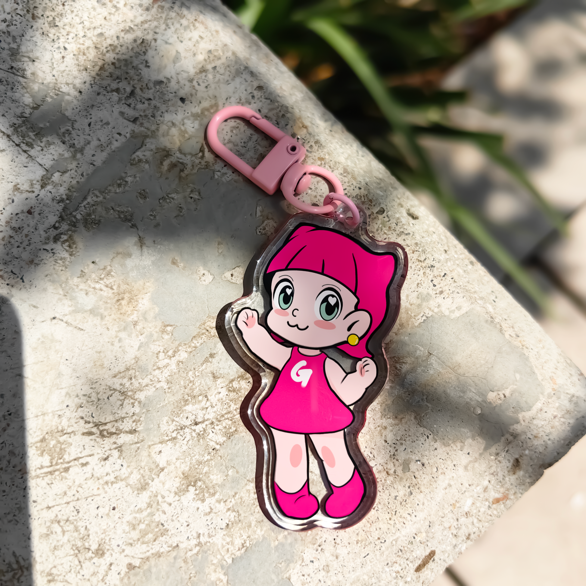GUGUGU Custom Acrylic Key Chain crystals1